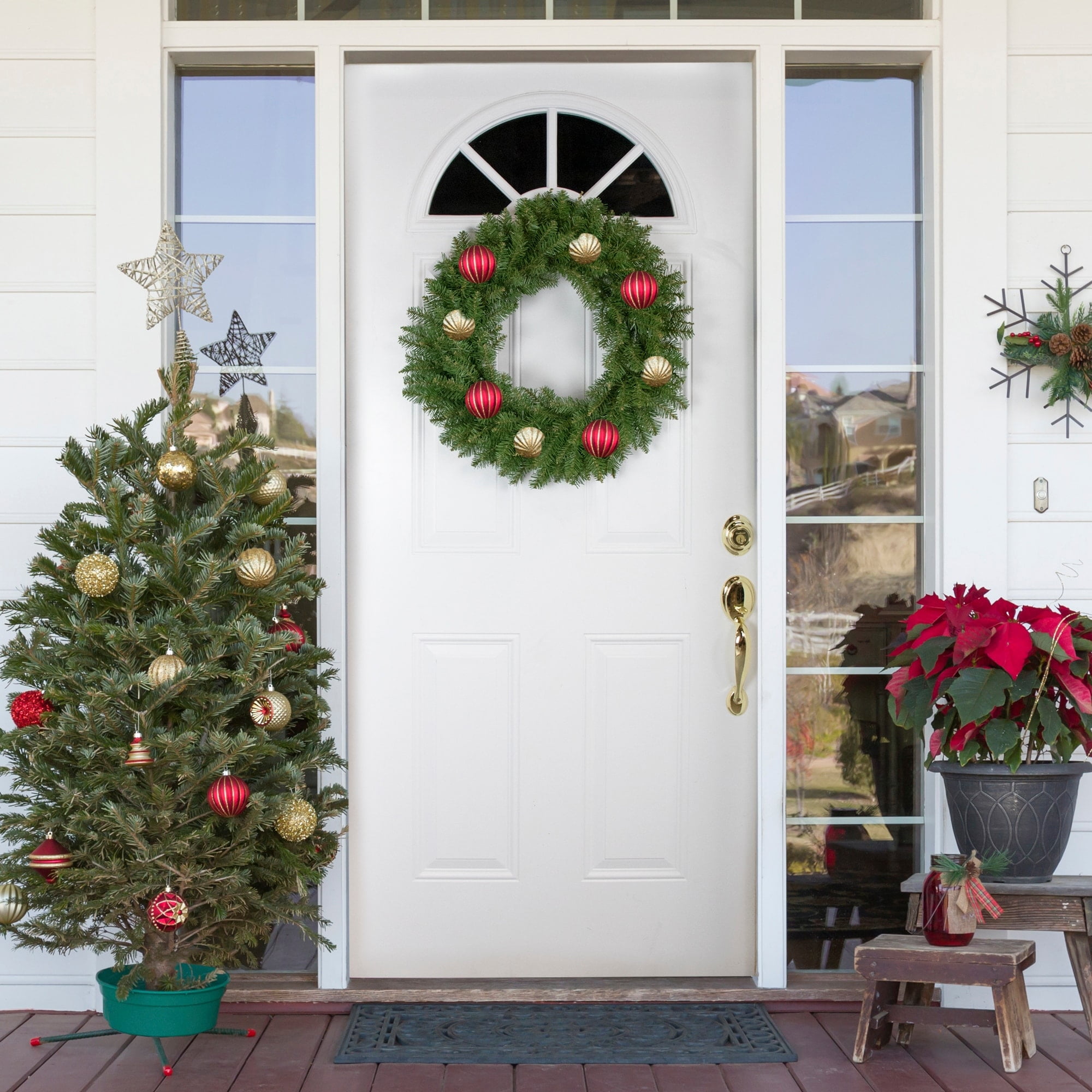 Northlight Northern Pine Artificial Christmas Wreath 24-Inch Unlit - 24"