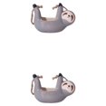 thumbnail image 1 of Advancent Maceta de cerámica llamativa de cerámica para decoración de plantas, elegante y multiusos Gris 2Conjunto, 1 of 6