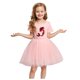thumbnail image 4 of Ropa de verano para niña, vestido de malla de manga corta con arcoíris morado, unicornio, para fiesta, 2 a 8 años, 2023, 4 of 5
