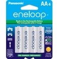 thumbnail image 1 of Panasonic eneloop AA Bater&iacute;as recargables, AA, Paquete de 4, 1 of 8
