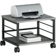 thumbnail image 7 of Lorell Underdesk Mobile Machine Stand - 150 lb Load Capacity - 13.2" Height x 18.7" Width x 15.7" Depth - Desk - Powder Coated - Metal, Laminate, Polyvinyl Chloride (PVC) - Charcoal, Black, 7 of 7