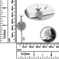 thumbnail image 5 of Wheel of Hecate Key Necklace for Women Silver Pagan Goddess Wiccan Key Necklace Literary Jewelry, 5 of 7