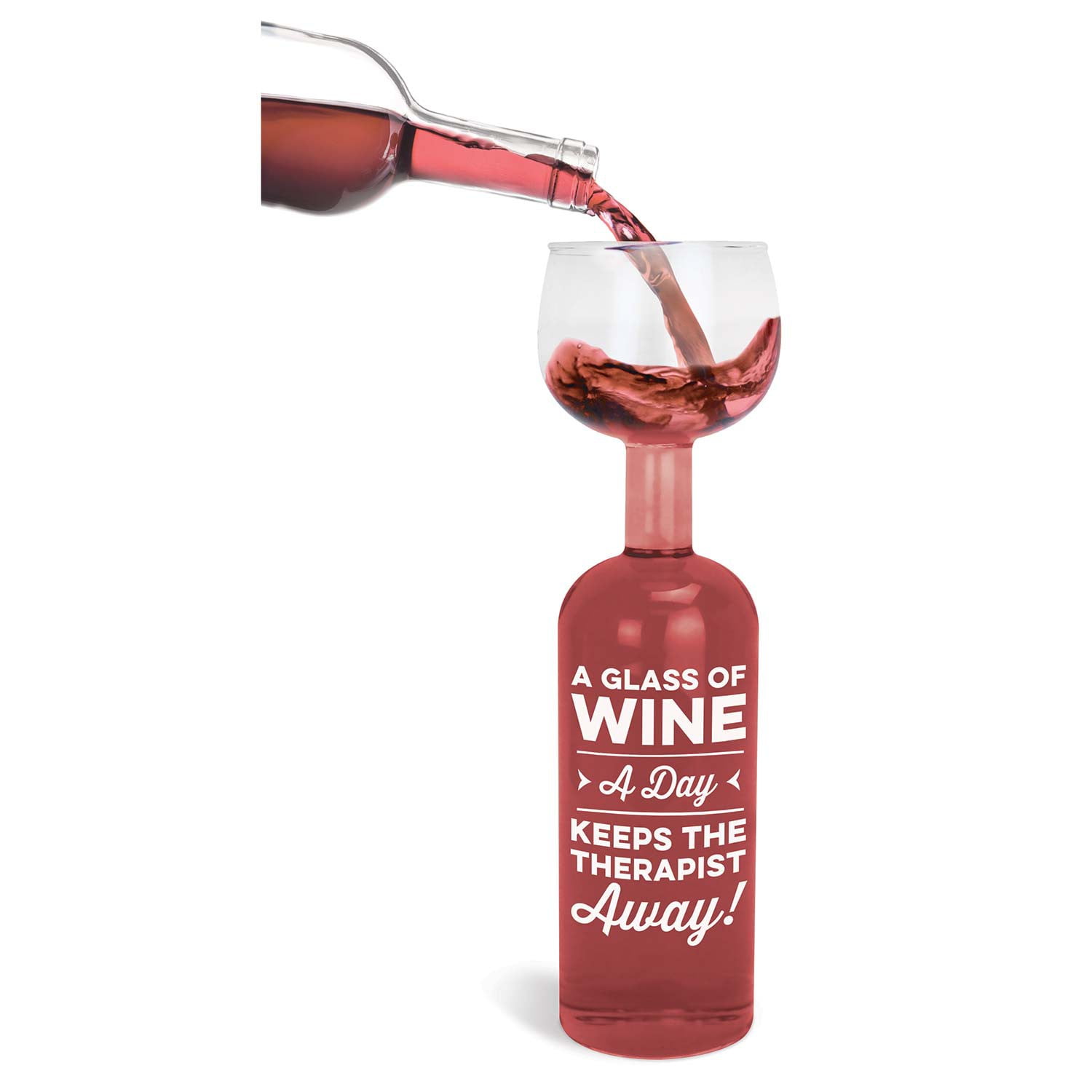 Glass A Day Wine Glass Wine Bottle