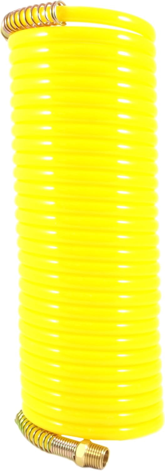 Forney Industries 75418 Recoil Air Hose, Yellow - 0.25 in. x 25 ft.