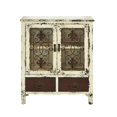 thumbnail image 5 of Pemberly Row Transitional Antiqued Two Door Two Drawer Console in White, 5 of 10