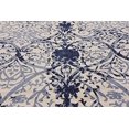 thumbnail image 5 of Unique Loom La Jolla Collection Tone Traditional Square Rug, 10 Feet, Blue/Ivory, 5 of 5