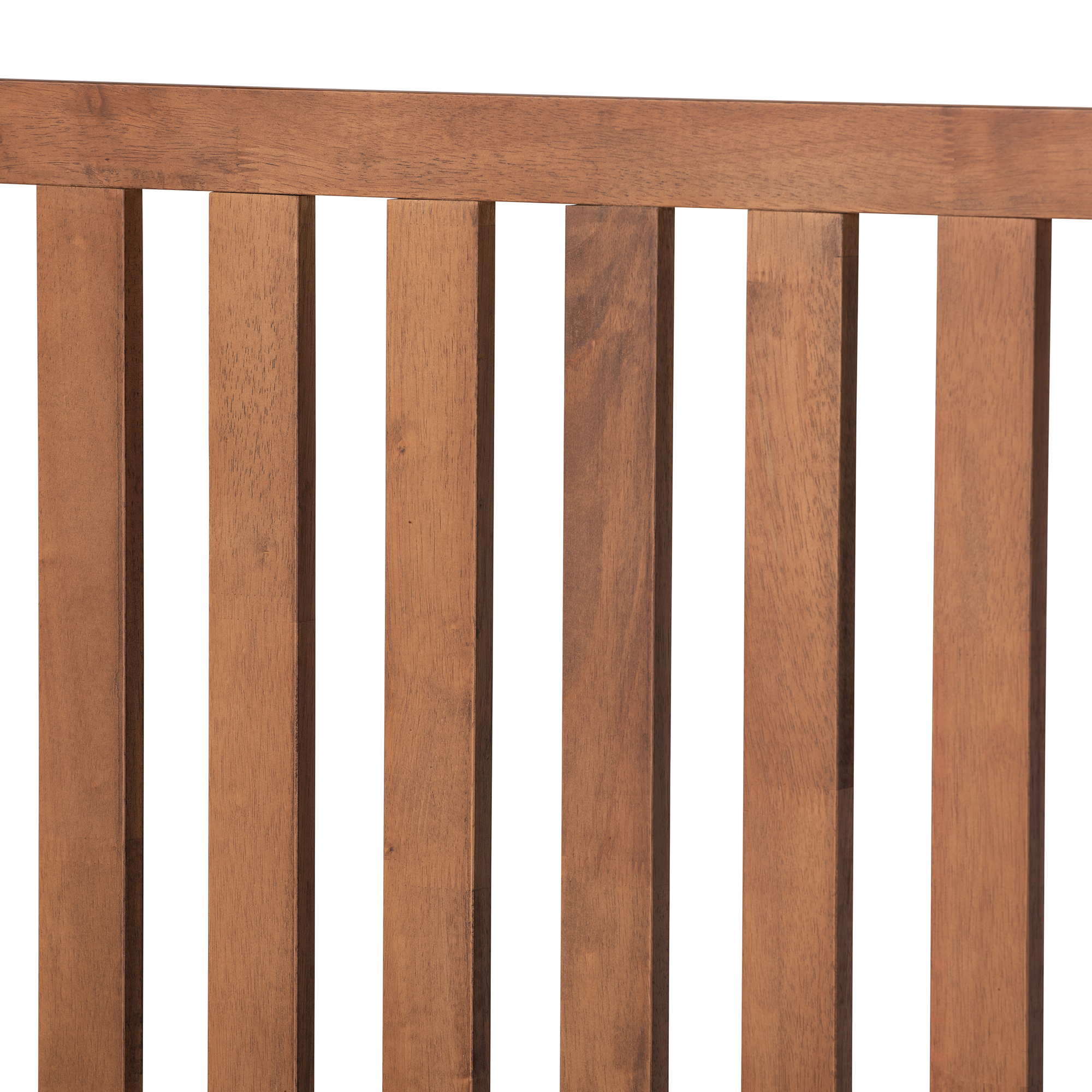 Baxton Studio Marin Contemporary/Modern Engineered Wood Platform Bed, King, Walnut Brown