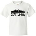 thumbnail image 3 of Inktastic Seattle Washington City Skyline Youth T-Shirt, 3 of 5