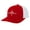 Red/White, variant on Christian Good News Cross Embroidered Mens Adjustable Snapback Mesh Back Trucker Hat, Red/White
