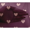 thumbnail image 5 of oneOone Viscose Chiffon Dark Magenta Fabric Hearts Quilting Supplies Print Sewing Fabric By The Yard 42 Inch Wide, 5 of 6