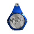 thumbnail image 1 of Soporte para disco de impuestos de motocicleta Soporte para etiquetas Componente de reemplazo Placa de marco de permiso Azul, 1 of 9