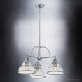 thumbnail image 6 of Luxury Traditional Indoor Chandelier, 15.50''H x 24.00''W, with Classic Style Elements, Vintage Design, Brushed Nickel Finish and Clear Seeded Glass, UQL3667, 6 of 7