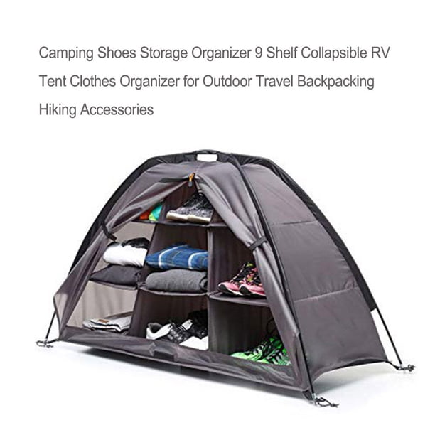 CAMPYRE Organiseur De Tente Et Camping-car – 9 étagères Avec Rabat à Fermeture éclair, Résiste 13 CAMPYRE Organiseur De Tente Et Camping-car – 9 étagères Avec Rabat à Fermeture éclair, Résiste 13