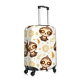 thumbnail image 3 of Easygdp Sloth Yoga Double-Sided Printed Elastic Suitcase Protective Cover,Invisible Zipper, Business Trip Luggage Cases,Washable And Resistant To Falling -X-Large, 3 of 9