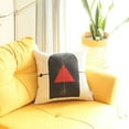 thumbnail image 4 of Red and Cream Arrowhead Printed Throw Pillow, 4 of 7