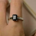 thumbnail image 3 of 2.20Ct Emerald Cut Lab-Created Black Diamond Women Wedding Ring 14K White Gold Plated, 3 of 3