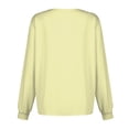thumbnail image 5 of Rlmidhb Yellow Scrub Jackets for Women Plus Size Button Down Basic Long Sleeve Solid Color Long Nurse Uniform Band Collar Stretch Polyester Lightweight Cotton Nurse Scrubs, 5 of 5