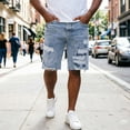 thumbnail image 2 of Athletic Shorts for Men Summer Casual Shorts with Relaxed Fit Stretch Denim Style Shorts, 2 of 9