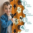thumbnail image 3 of Blackout Kids Curtains,Halloween Ghosts Skulls Bats and Pumpkins Childrens Insulated Curtains Set Of 2,Bedroom Essentials,Toddler Room Decor 42"x84", 3 of 5