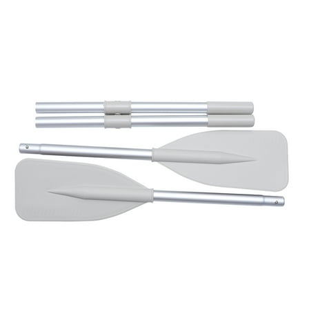 WASHWEPE 1 Pair Collapsible Boat Paddle Adjustable Portable Grey For Kayaking