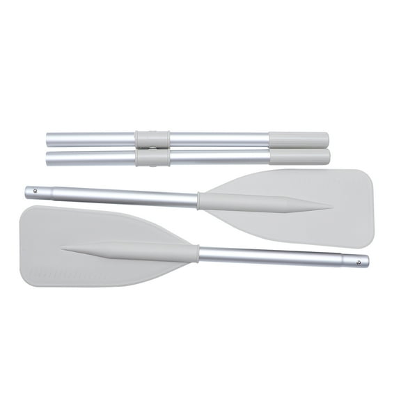WASHWEPE 1 Pair Collapsible Boat Paddle Adjustable Portable Grey For Kayaking