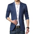 thumbnail image 4 of Traje casual de primavera y otoño para hombre Traje pequeño ajustado para hombre Chaqueta de traje casual para hombre, 4 of 5