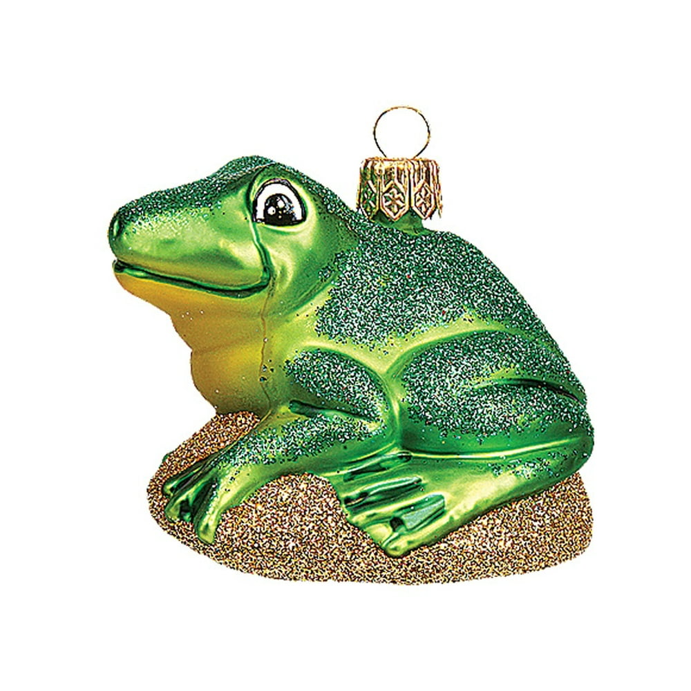 glass blown frog