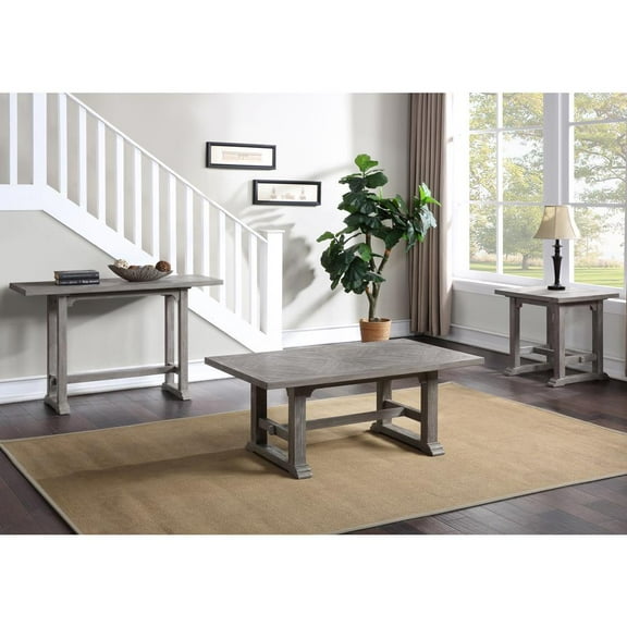 Steve Silver Whitford Dove Gray Sofa Table