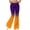 Orange, variant on Karymi Slacks for Women Trendy Flare-Leg Ombre Long Leisure Midi Waisted Flare Pants Stretchy Loose Trousers Athletic Fitness Loose Yoga Trousers for Women