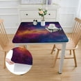 thumbnail image 2 of Acheng Stars Clouds Galaxy Square Tablecloth Waterproof 100% Polyester Fiber 52*52, 2 of 8