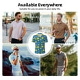 thumbnail image 5 of Gaeub Rubber Duck Print Men's Polo Shirts, Short Sleeve Golf Performance Shirts,Stretchy Golf Shirts,Casual Summer Beach Shirts-, 5 of 6