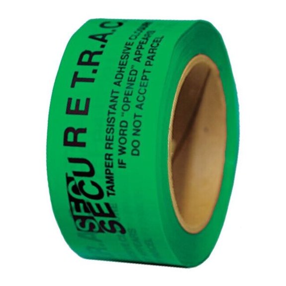 Novavision Tamper Evident Tape, Green, 2Inx180Ft PST2G-61A-180