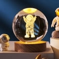 thumbnail image 2 of Bola de cristal de galaxia creativa con tallado interior en 3D, base luminosa, luz nocturna, bola de cristal, pequeños adornos, regalo de cumpleaños, 2 of 4