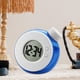 thumbnail image 3 of Reloj de escritorio retro con mecanismo de agua, reloj despertador digital moderno para Azul, 3 of 6