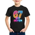 thumbnail image 4 of 67 Shirt Kids Ice Cream Cool Funny Number 6 7 T-Shirts Six Seven Shirts Boys Girls Clothes #02 Black & 10-11 Years, 4 of 4