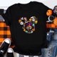 thumbnail image 1 of Ropa de dibujos animados de Disney para mujer, Camiseta con estampado de Jack Skellington, Mickey, Magic Kingdom, Disneyland, vacaciones, 1 of 2