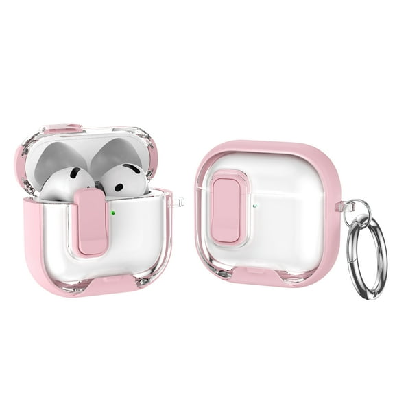 Allytechgroup Compatible with Airpods Pro 2nd Gen (2022) Case with Phone Stand, Built-in Keychain Compatible with Mag-safe Powerful Drop Protection Magnetic Lid Shockproof for Women Men, Pink