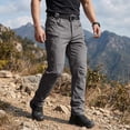 thumbnail image 4 of Domzest Camo Cargo Pants for Men Baggy Ripstop Waterproof Tactical Pants Flexcamo Outdoor Hunting Hiking Pants Multi Pockets Gray S, 4 of 9