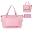 thumbnail image 1 of Women Sports Bag Lightweight Foldable Large Capacity Travel Bag for Sports Fitness Yoga Gym Weekend Trip, Pink, 1 of 8