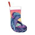 thumbnail image 2 of Fuzoiu Hip-Hop DJ Dolphin Print Christmas Stockings, Party Supplies & Kids Gifts,Big Xmas Stockings Decoration for Family Decorations Hanging Ornament for Xmas Holiday Party, 2 of 7