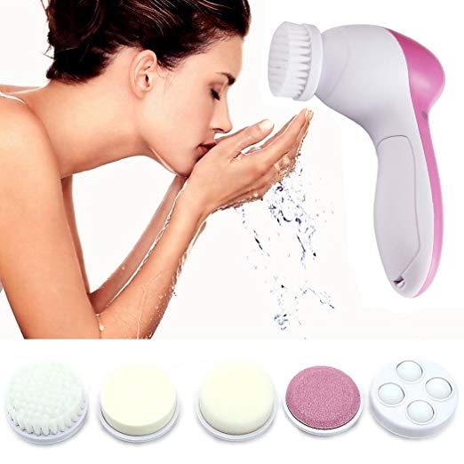 Face Cleanser Massager, Electric Face Massager,5 In 1 Beauty Face Care