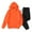 Orange, variant on Men's 2 Piece Sweatsuits Fleece Set Athletic Hoodie Casual Drawstring Hooded Sweatshirt and Joggers Set Tracksuit Outfits with Pockets
