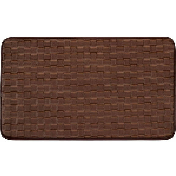 Chef Gear Faux-Leather Basket Weave 18 x 30 in. Comfort Chef Mat