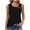 Black, variant on Stamzod Women's Summer Tank Tops 2026 Square Neck Loose Fit Casual Eyelet Tunic Sleeveless Shirts Navy M