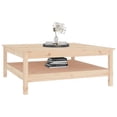 thumbnail image 3 of vidaXL Table Basse 100x100x40 cm Bois Massif Pin, 3 of 5