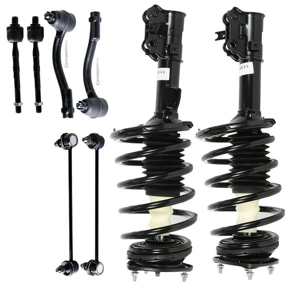SCITOO Strut Shock for 2006-2011 for Hyundai Accent Front Complete Struts Assembly Stabilizer Bar Link Tie Rod End 8PCS