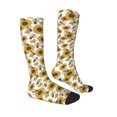 thumbnail image 3 of Fotbe Sunflowers and Bees print Women's Men's Novelty Crew Socks Cotton Socks Knee High Socks for Walking,Running,Nurses,Pregnancy, 3 of 9