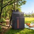 thumbnail image 5 of Cooler Backpack, Large Capacity Insulated Lunch Bag with Bottle Holders, Portable Food Storage Backpack for Daily Travel Office Car Picnic Camping and Outdoor Activities, 5 of 6