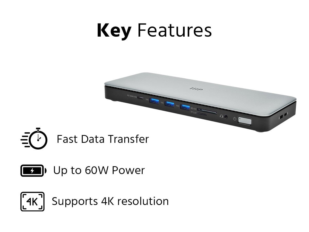Monoprice 15-in-1 Triple-Display MST USB-C Docking Station, with Multiple Display Modes, HDMI, SD/TF, RJ45, 3.5mm Audio, PD, Compatible with Mac OS Macbook and Windows Laptop, HP, Lenovo