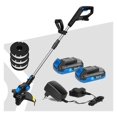 thumbnail image 1 of 20V Electric Lawn Mower Li-ion Battery Cordless Grass Trimmer 12in Auto Release String Cutter Pruning Garden Tools ,Easy to Use, 1 of 6